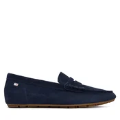 Mokasini Tommy Hilfiger Flag Soft Suede Driver Loafer FW0FW08558 Mornarsko modra