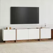 HANAH HOME Polica za TV Lowen White Atlantic Pine