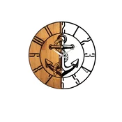 Wallxpert WALLXPERT Wooden Clock - 58 stenska ura, (20802863)
