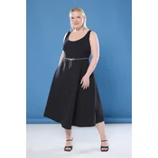 Trendyol Curve Ženska haljina TBBSS25AH00143, Crna