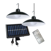 SET 2x LED Prigušiva solarna viseća svjetiljka LED/6W/3,7V 2000 mAh IP44 + DU