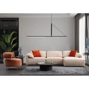 Atelier del Sofa Ugaona garnitura Flamingo, 335x170 cm, Krem