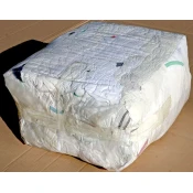 Atas bombažne krpe 10kg bela
