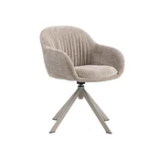 Stol Burleson 384 Bež, 79x56x49cm, Blago, Kovina