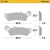 Moto Master Racing Zavore Sprednje Sintrane Kovinske Yamaha YZ Fantic 2022+