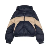 Cropp - Prošivena puffer jakna s kapuljacom - navy