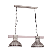 Luster na lancu HAKON 2xE27/60W/230V, svetle boje