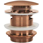 Rea Klik-Klak s prelivom polnilnik za kopalno kad Brush Copper 6cm