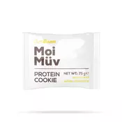 GymBeam MoiMüv Protein Cookie beljakovinski piškot, 75 g (citrón a biela čokoláda)