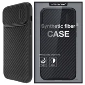 Nillkin Ovitek Nillkin Synthetic Fiber S za iPhone 14 Pro s kamero, črn