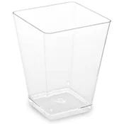 WIMEX s.r.o. Posoda za prigrizke (PS) kvadratna prozorna 58 x 58 x 76 mm 160ml [20 kosov]