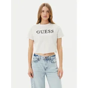 Guess Majica V5GI19 I3Z14 Écru Regular Fit