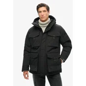 Superdry za moške. M5011992A Taktična parka Everest črna (XXL), Črna, Priložnostno, Reciklirani polister, Trajnostni