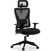 SENSE7 Pisarniški stol Tone Black, ergonomski, nastavljiv