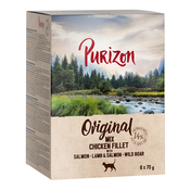 Purizon Adult 12 x 70 g - bez žitarica - Mješovito pakiranje (3 vrste)