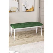 Hanah Home klupa Pera Bench, 105 cm, kaki / zelena / bela