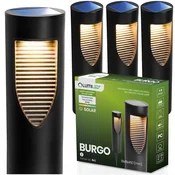 LUMILED 4x solarna vrtna LED svetilka za steber 34 cm BURGO 4000K IP44