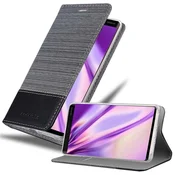 Cadorabo Cadorabo Case, združljiv z Nokia v sivi črni barvi - zaščitni pokrov z magnetnim zapiranjem, stoječo funkcijo in režo za kartico, (20569299)
