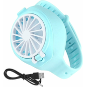 Dardanar Ventilator za uro, ustvarjalni ventilator za uro, tih in zmogljiv prenosni USB s tremi hitrostmi, mini ventilator v obliki ure za potovanja v zaprtih, (21156629)