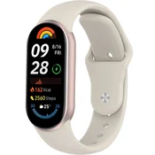 GS Silikonski pašček za Xiaomi Smart Band 10/9/8, bež
