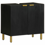 Kupaonski ormaric umivaonik crni 62x33x58 cm konstruirano drvo