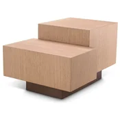 Casa Padrino luxury side table natural/bronze 70.5 x 50 x H. 40.5 cm - Rectangular living room table - Living room furniture - Luxury furniture - Luxury Quality