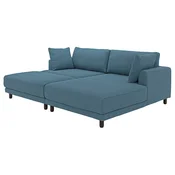 UPPAKRA Modularna sofa trosed, s lenjivcem, desno sa stolicicom/Axvall tamnosiva-plava