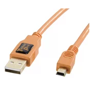 Tether Tools Tether Tools USB kabel  USB-mini-B vtič\, USB-A vtič 4.60 m oranžna  CU5451, (20417193)