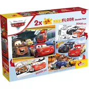 Slagalica Lisciani 2x24pcs MaxiFloor Cars 2u1 složi i oboji 91713