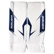 Ščitniki za noge za vratarja Bauer SV-PRO White/Navy Senior L