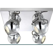 GLOBO Aramid plafonjera GU10 hrom