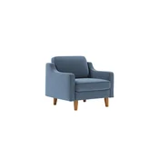 ATELIER DEL SOFA 1-Seat Sofa fotelja Robin 1 Ocean Blue Walnut