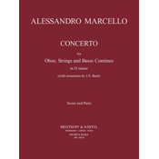 MARCELLO:CONCERTO FOR OBOE,STRINGS AND BASSO CON. IN D MINOR SCORE AND PARTS