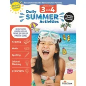 Daily Summer Activities: Between 3rd Grade and 4th Grade, Grade 3 - 4 Workbook: Moving from 3rd Grade to 4th Grade, Grades 3-4