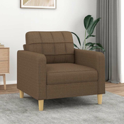 Greatstore Fotelj rjav 60 cm blago