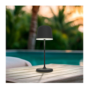 Eglo 901877 - LED zunanja polnilna namizna svetilka z možnostjo zatemnitve MANNERA-S LED/1,8W/5V IP54 črna