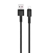 Kabel Lightning XO NB-Q166, USB-A, 5A hitro polnjenje, 1 m – črn
