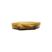Ferm Living pladenj dekorativen iz barvanega stekla 7 x 30 x 29 cm
