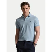 Polo Ralph Lauren Polo majica 710970582001 Svetlo modra Custom Slim Fit