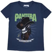 Pantera Skeleton Cowboy Denim Blue L Ženske Majica