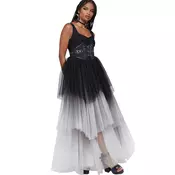 Ženska obleka KILLSTAR - Under The Candle Light - Black/White - KSRA014336