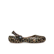Crocs Balerinke Classic Animal Ballet 212478 Rjava