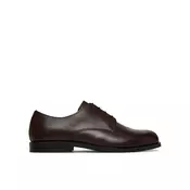 Calvin Klein Nizki čevlji Ess Rubber Derby Lth HM0HM02056 Rjava
