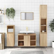 Vidaxl vidaXL Omarica za umivalnik sonoma hrast 80x33x60 cm