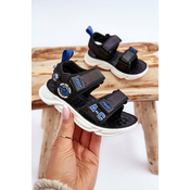 Childrens light sandals Black and blue Maxel