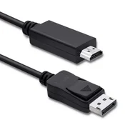 Qoltec DisplayPort v1.2 moški | HDMI moški | 5K | 3 m