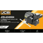 JCB Vrtljivi primež iz litega železa z nakovalom 4 100 mm (lito železo SG)