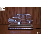 Black Cut 3D Lampa RGB