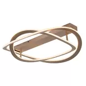 Rabalux Plafonjera Kallira, LED 72W, 3000K, 59cm, Zlatne boje