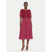 Swing Cocktail obleka 5AI02500 Bordo rdeča Regular Fit